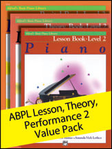 Alfred's Basic Piano Library Lesson, Theory, Recital Level 2 piano sheet music cover